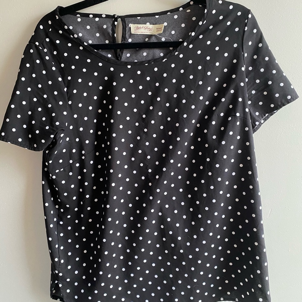 POLKA DOT BLOUSE